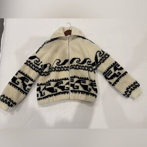 Greylin Cream and Black Turtleneck Sweater